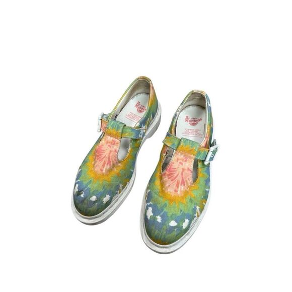 Dr. Martens V Polley MTD Multi Oxfords Multi Oxford Colorful Tie Dye Women’s 7 - Picture 3 of 13